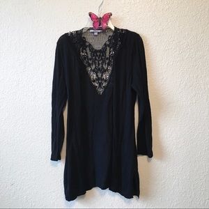 Valerie Stevens • lace back open front cardi